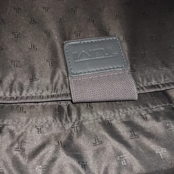 Tumi Black Leather Laptop Bag - Picture 3 of 7